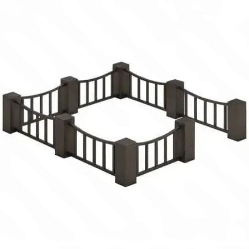 Цоколь с оградой на могилу CONM0004